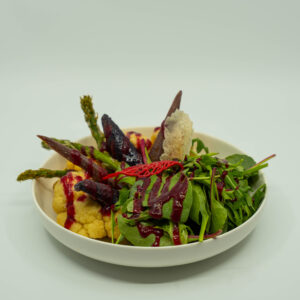Vegetarian Roasted Cauliflower Rainbow Plate
